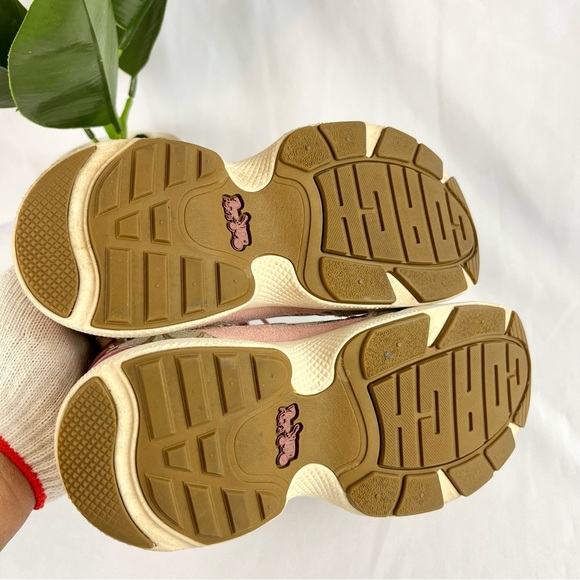 COACH Tech Runner Monogram and Pink Women's Shoe Size 5 - Picture 12 of 14